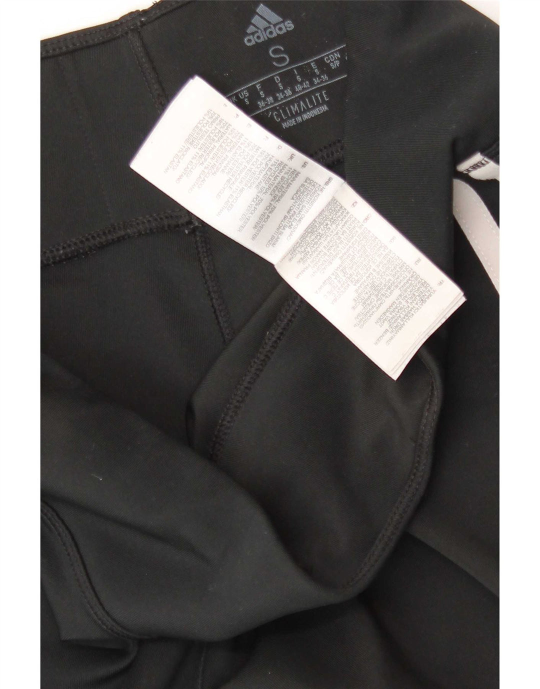 Женские леггинсы Adidas Climalite UK 8/10, маленькие черные из полиэстера