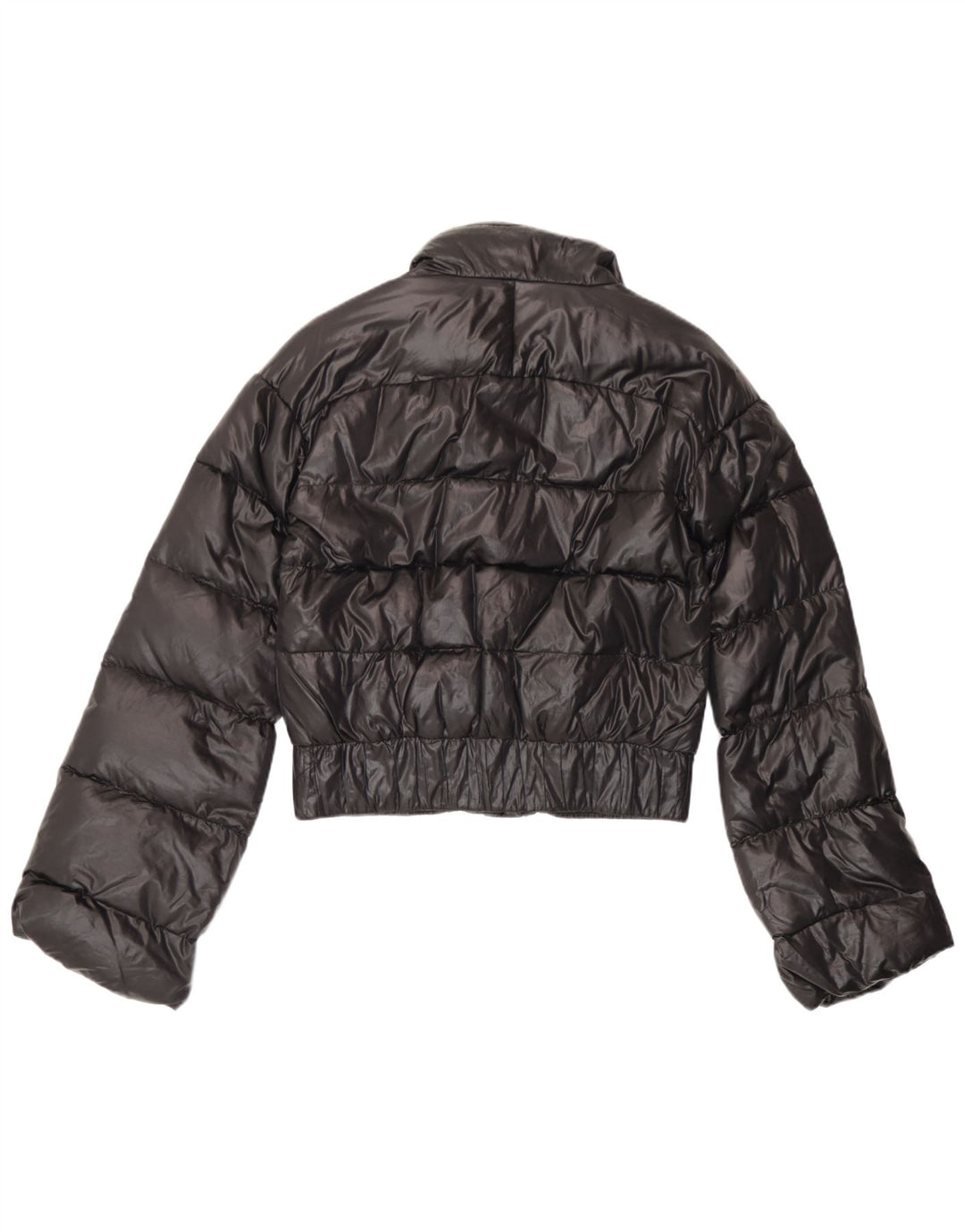 Укороченная женская утепленная куртка с капюшоном Just Cavalli IT 42, средний черный полиамид