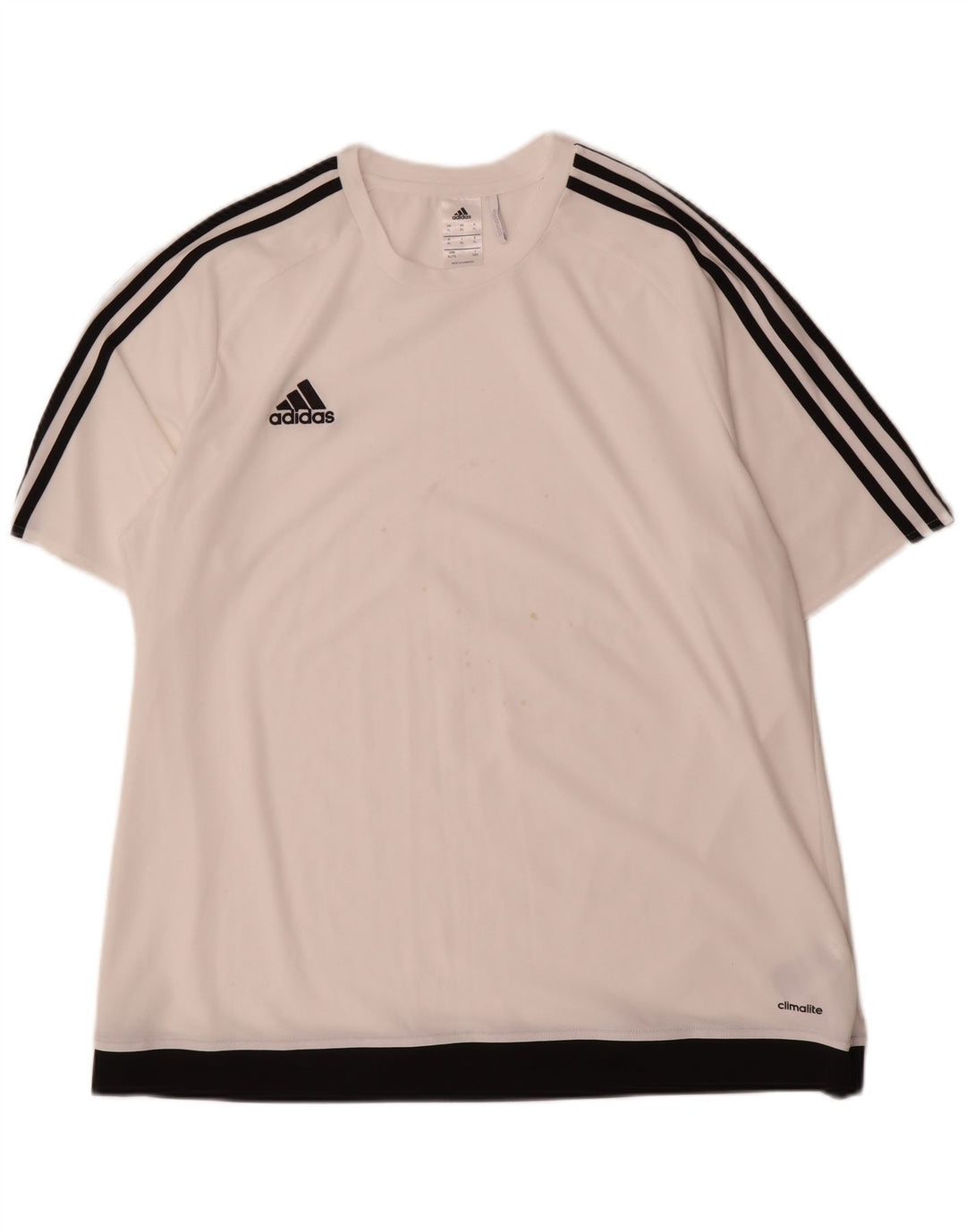 Adidas Мужская футболка Climalite Top XL Белый Полиэстер с цветными блоками