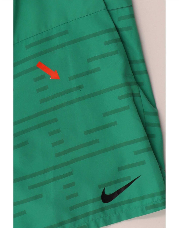 Мужские спортивные шорты Nike Dri Fit из полиэстера, маленькие зеленые полоски