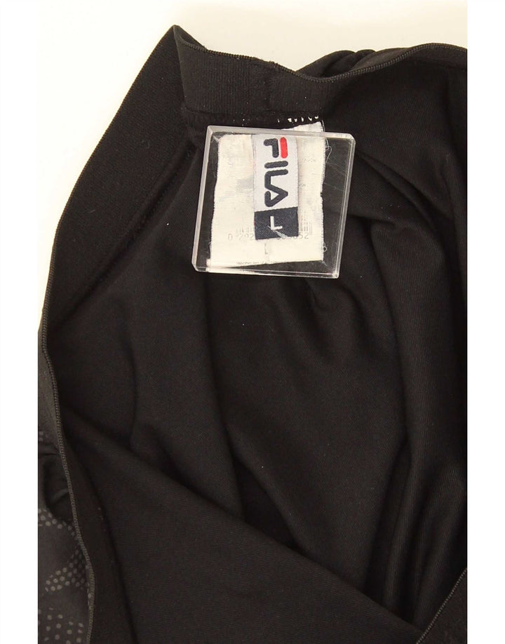 Мужские спортивные шорты Fila, большие черные камуфляжные