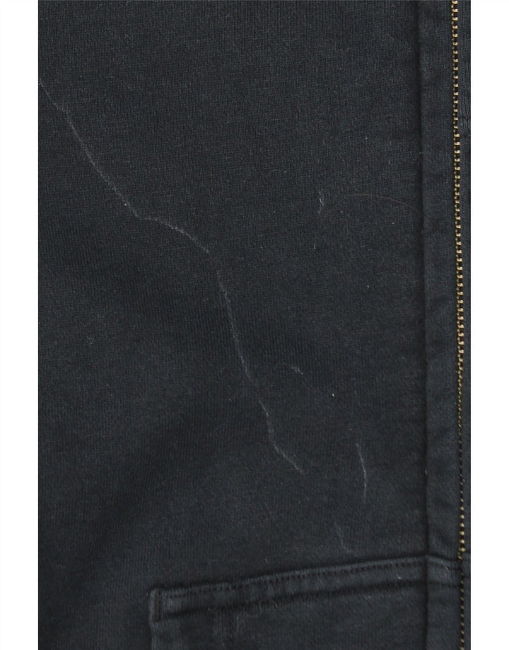 Мужской свитер с капюшоном на молнии NIKE, маленький черный, хлопковый