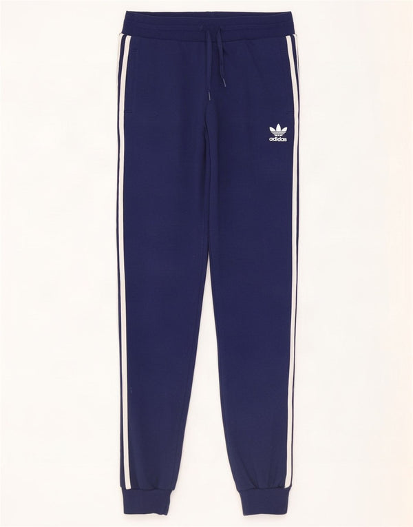 Спортивный костюм Adidas для мальчиков, брюки для бега, 15–16 лет, темно-синий, хлопок