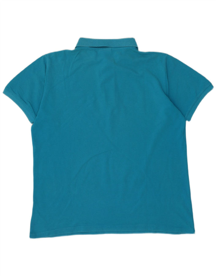 Мужская рубашка-поло LACOSTE, размер 4, средний синий хлопок, размер 4