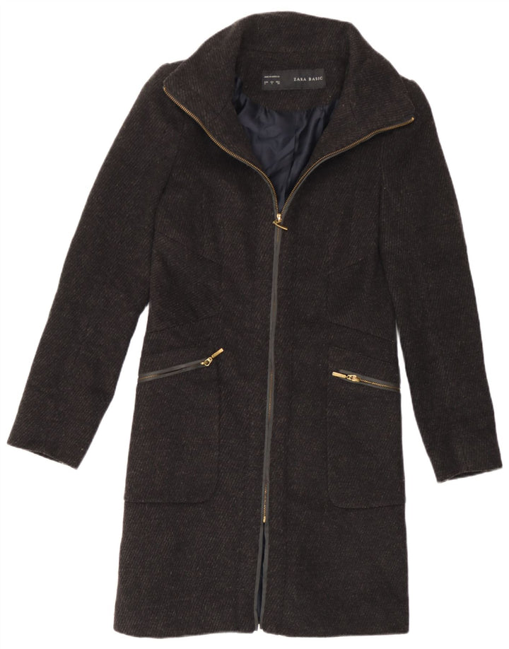 Женское пальто Zara UK 10, маленькое серое