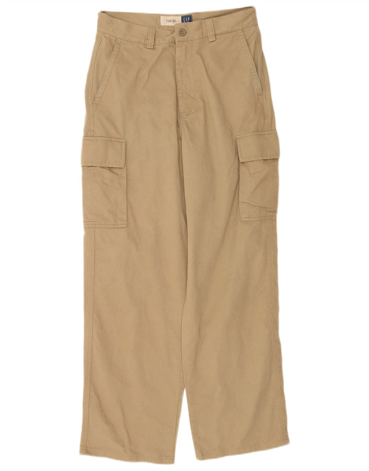 Мужские прямые брюки карго Gap W30 L32 бежевые, хлопок
