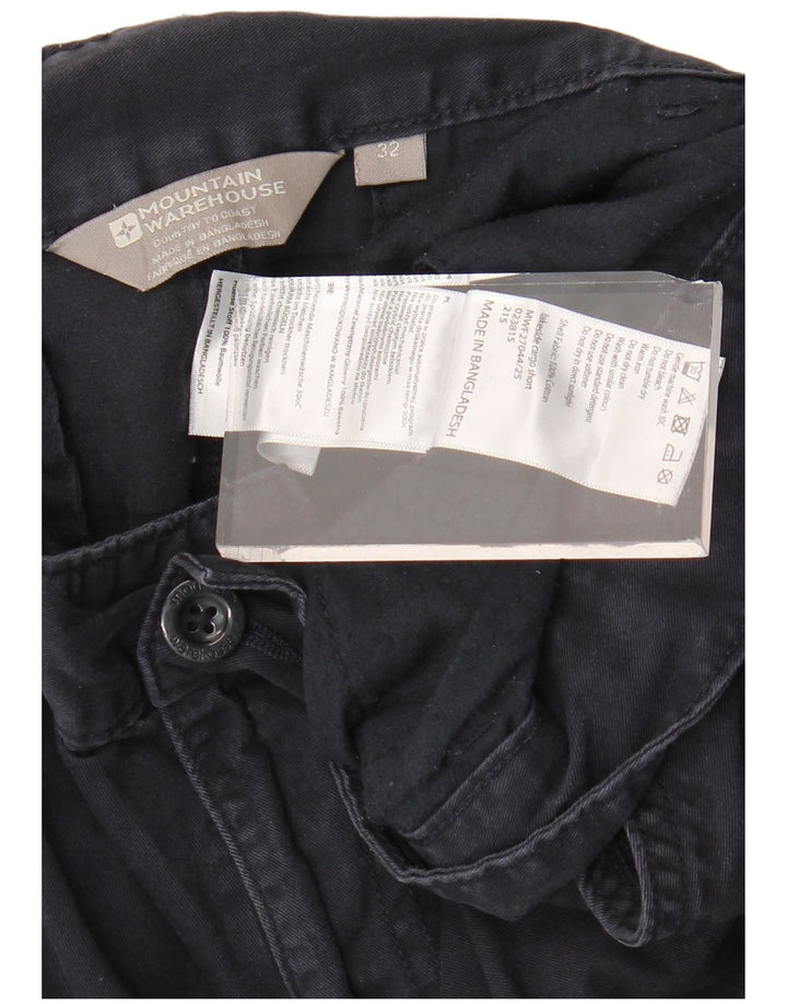 MOUNTAIN WAREHOUSE Мужские шорты карго W32 среднего размера, темно-синие, хлопок