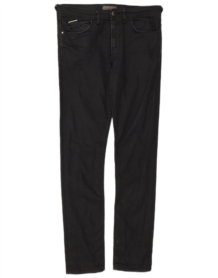 Мужские джинсы скинни ZARA EU 40 Medium W31 L30, черный хлопок