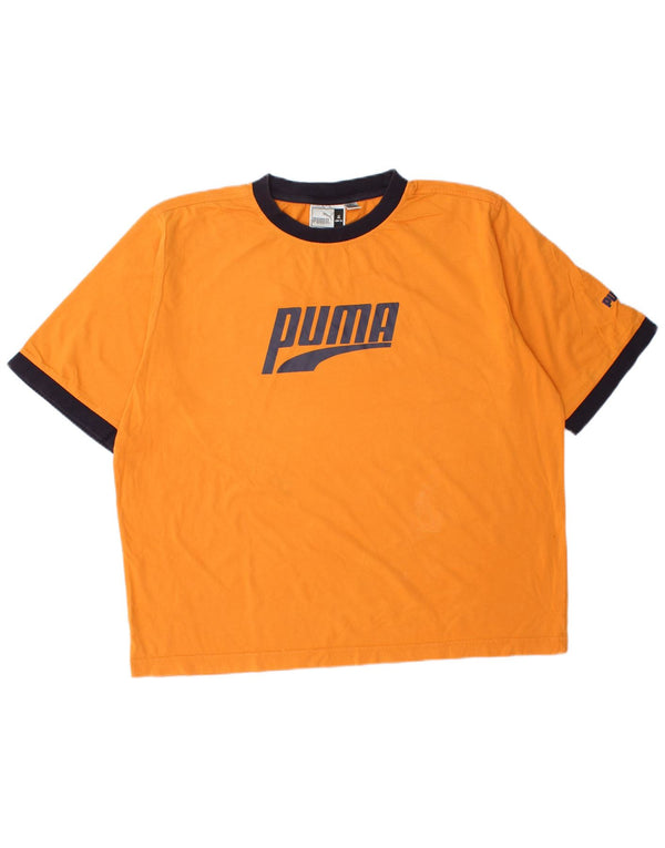Мужская футболка с рисунком Puma Top XL оранжевая