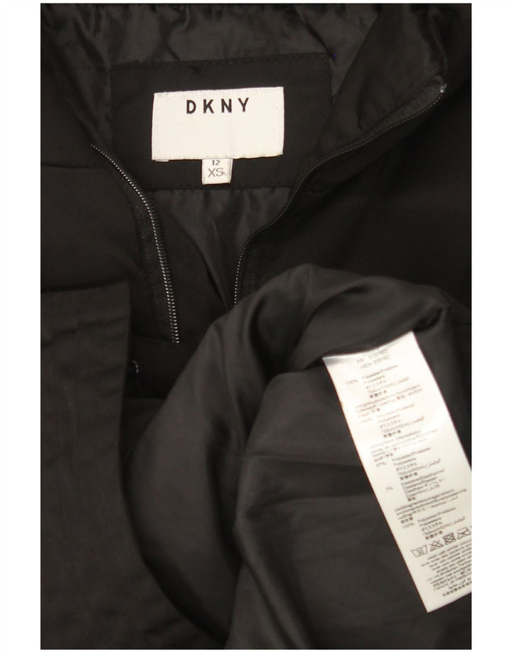 Утепленная куртка DKNY для девочек 11-12 лет XS, черный полиэстер