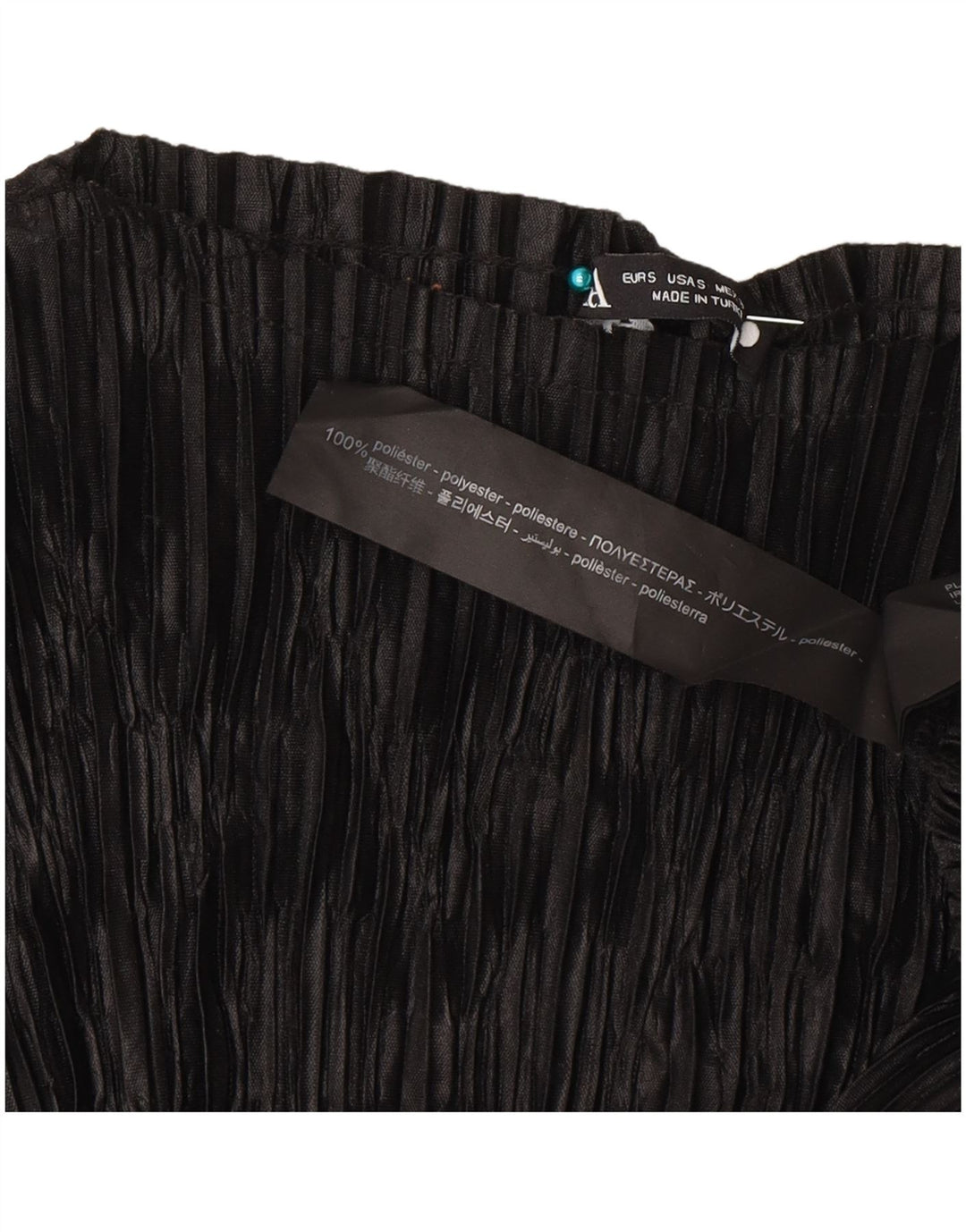 Женская блузка Zara Top UK 10, маленький полиэстер в черную полоску