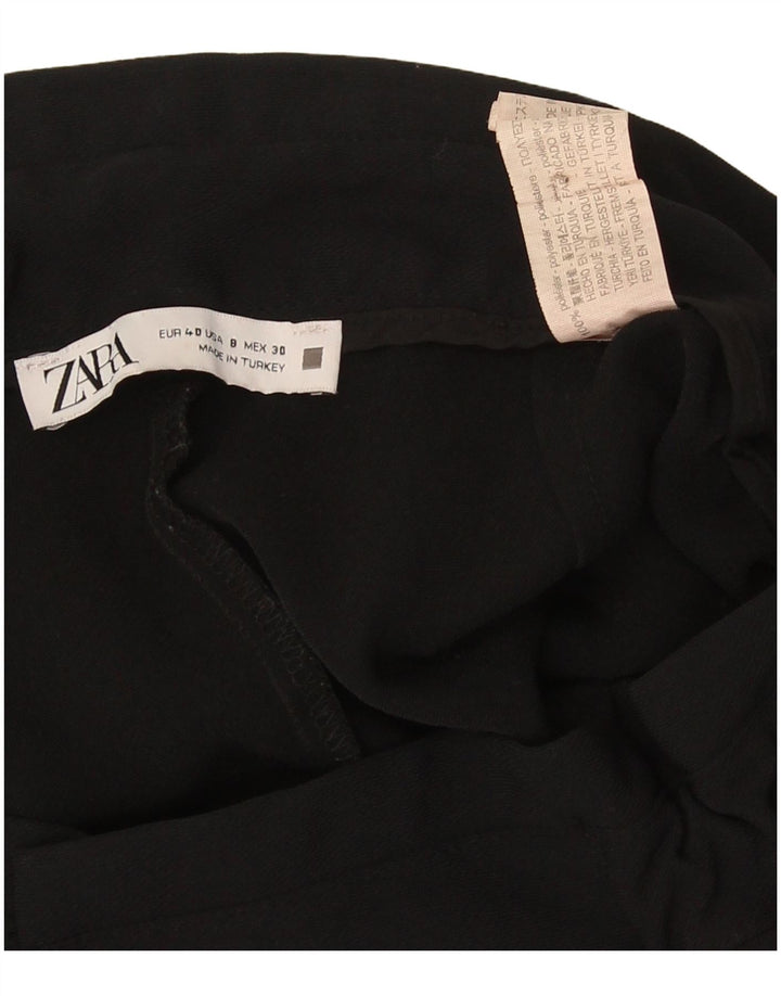 Женские укороченные брюки Zara EU 40 Medium W30 L25, черный полиэстер