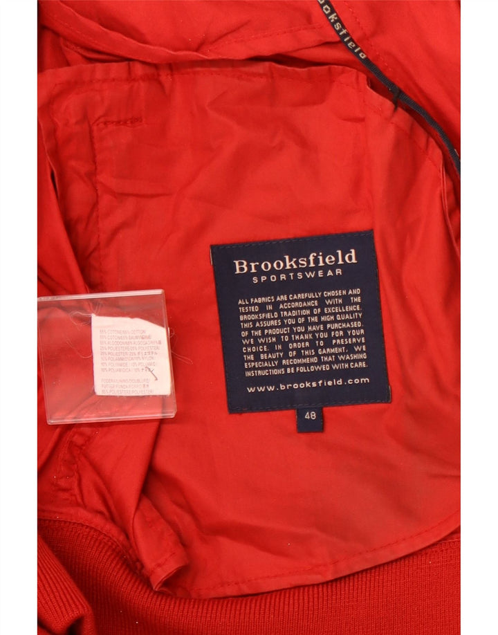 BROOKSFIELD Женский бомбер IT 48 XL Красный Хлопок