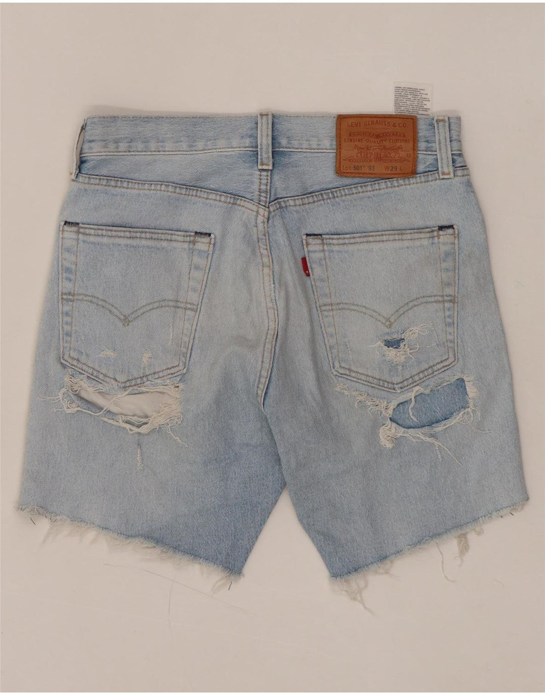 Женские джинсовые шорты LEVI'S 501 с высокой талией W29, средний синий