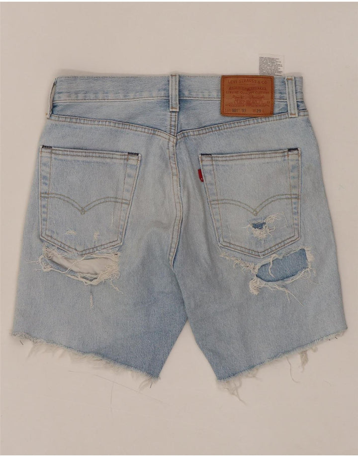 Женские джинсовые шорты LEVI'S 501 с высокой талией W29, средний синий