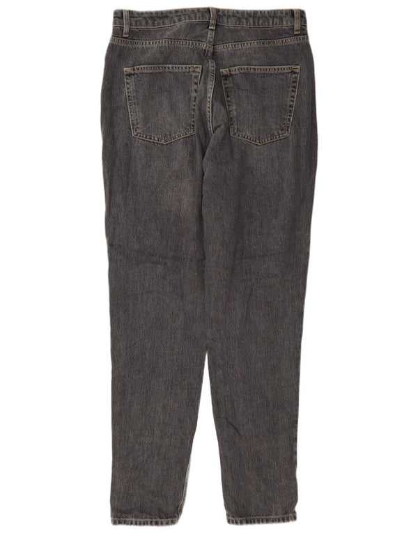 Женские зауженные джинсы Topshop для мам UK 14, большие W32 L36, серые, хлопковые