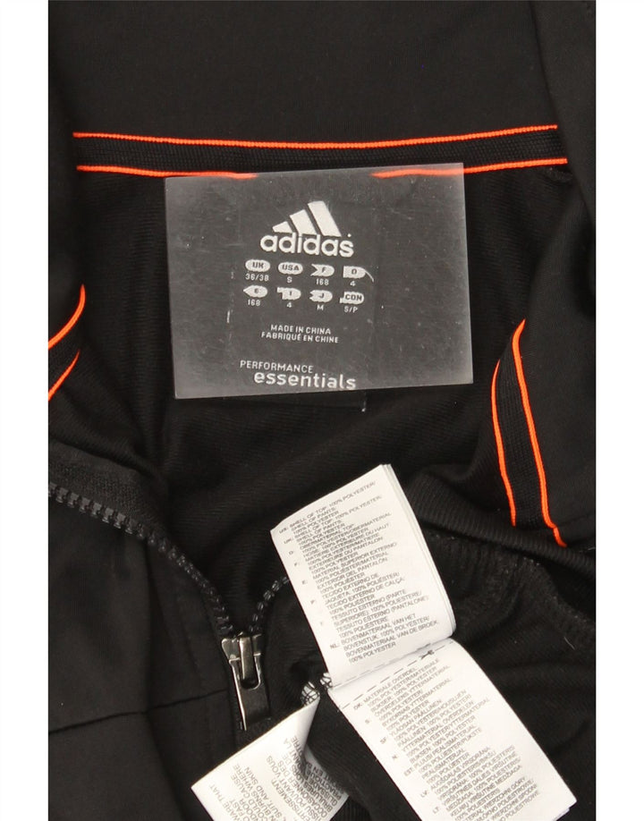 Мужская спортивная куртка Adidas UK 36/38, маленький черный полиэстер