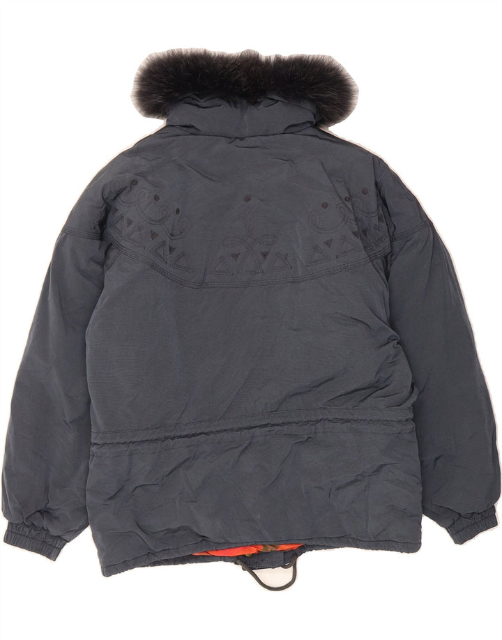 COLMAR Womens Oversized Padded Jacket IT 44 Medium Navy Blue Vintage Colmar and Second-Hand Colmar from Messina Hembry 