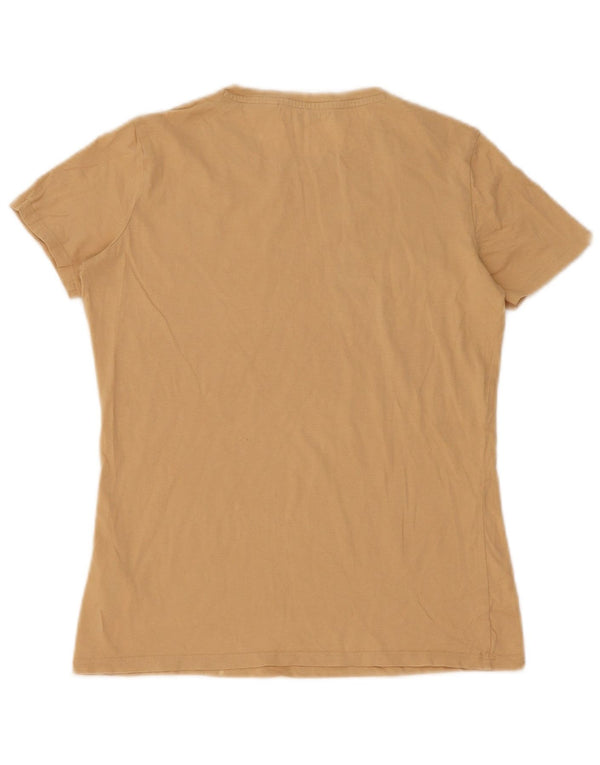 Женская футболка Guess Top UK 12, средний бежевый хлопок