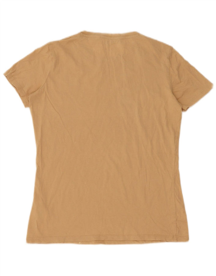 Женская футболка Guess Top UK 12, средний бежевый хлопок