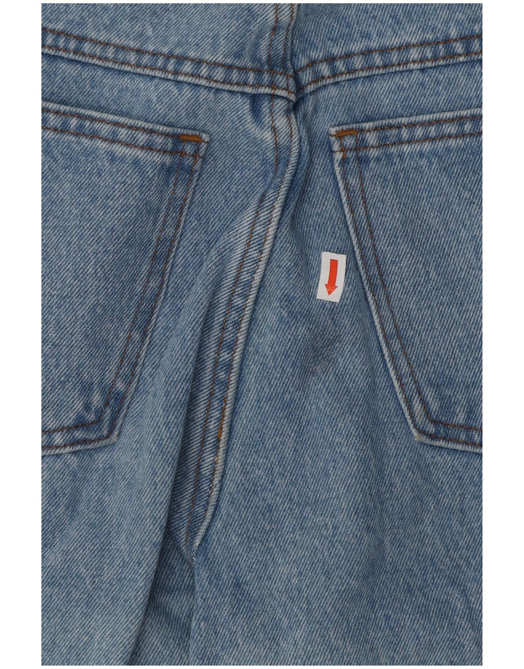 Винтажные женские зауженные джинсы с высокой талией W28 L30, синие хлопковые