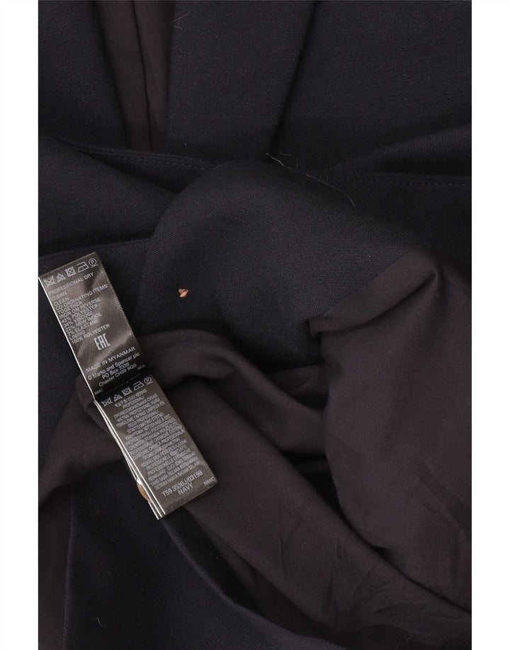 Женский пиджак большого размера с 1 пуговицей Marks & Spencer UK 18 XL Темно-синий