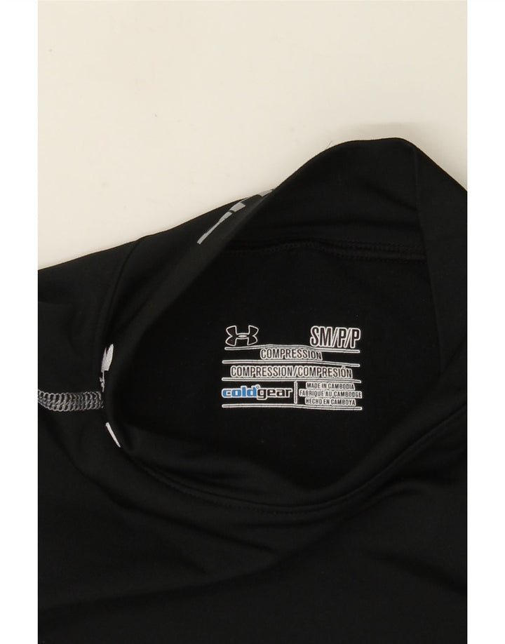 Женский компрессионный топ с рисунком Under Armour с длинным рукавом, Великобритания, 8, маленький черный