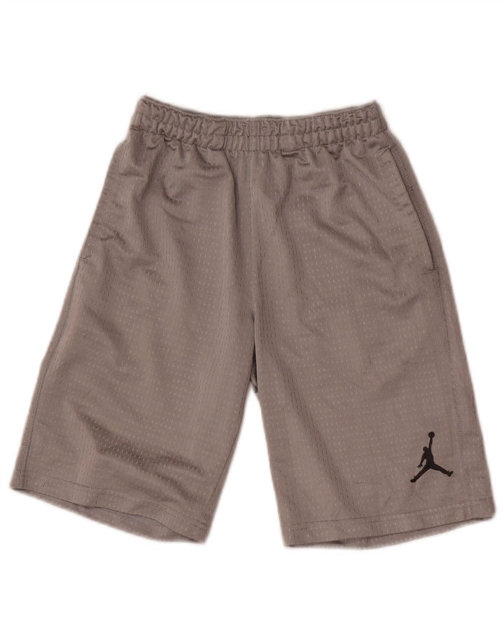 Спортивные шорты Jordan для мальчиков 8–9 лет, маленькие серые, полиэстер