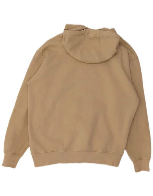 Мужской джемпер с капюшоном Zara 2XL, бежевый, хлопок