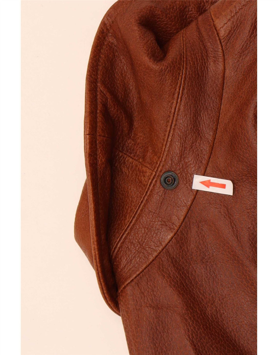 Куртка мужская кожаная Pirbos IT 58 4XL Коричневая