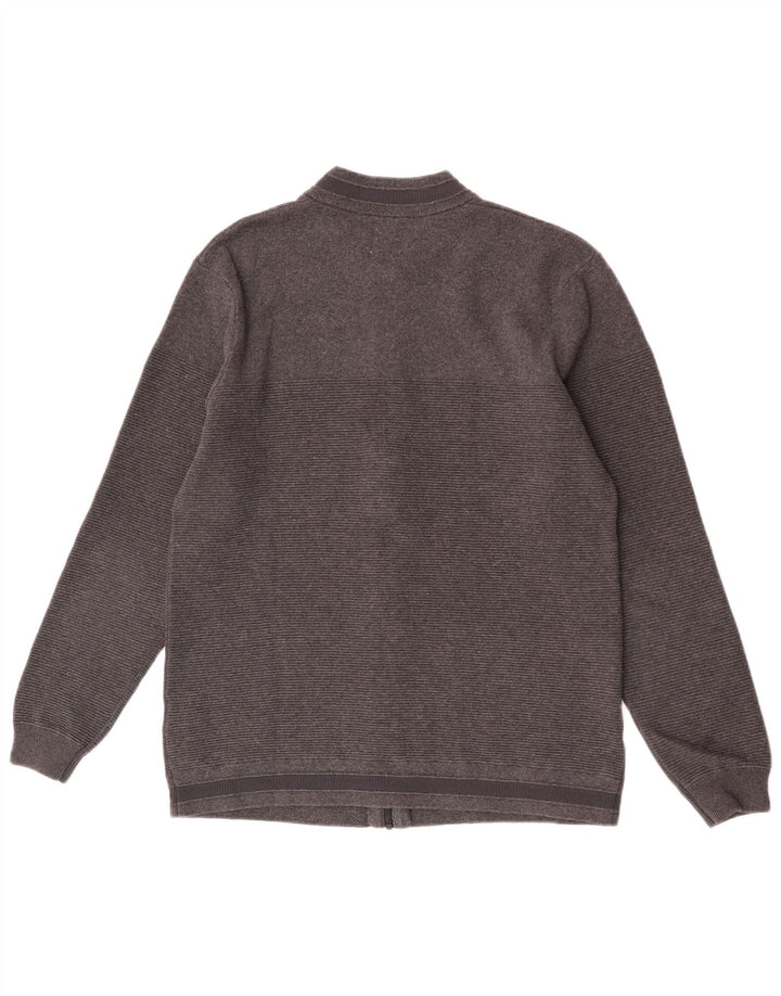 Мужской кардиган Zara, хлопковый свитер в большую серую полоску