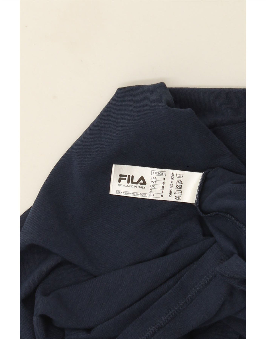 Fila Мужская футболка Top Small Темно-синяя хлопковая