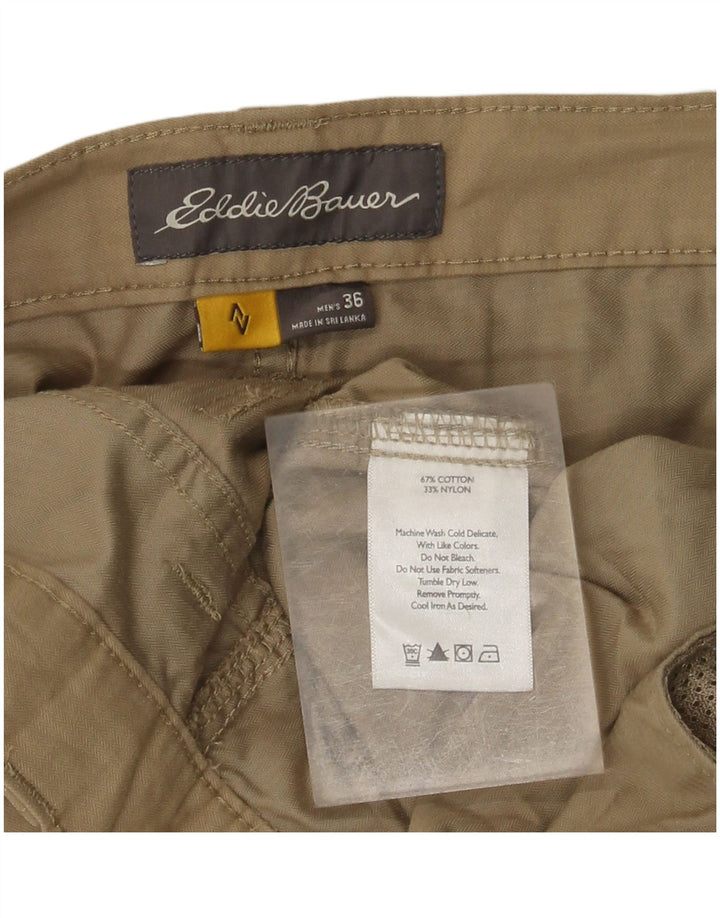 Мужские шорты-карго EDDIE BAUER W36, большие, бежевые, хлопок