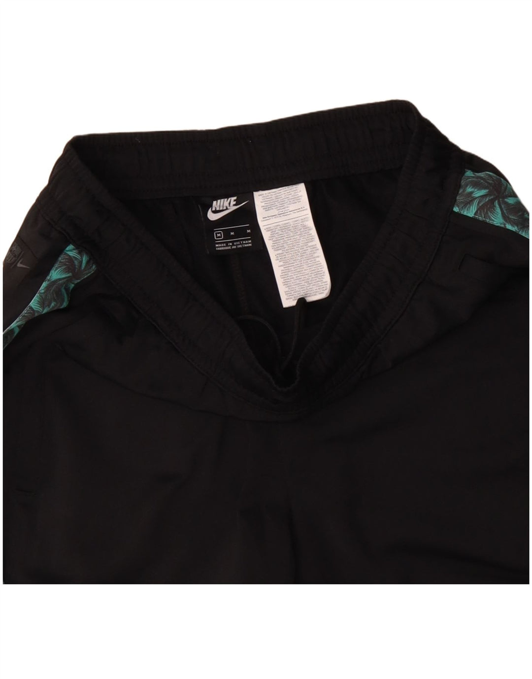 Мужские спортивные брюки NIKE с графическим рисунком, средний черный полиэстер с цветными блоками