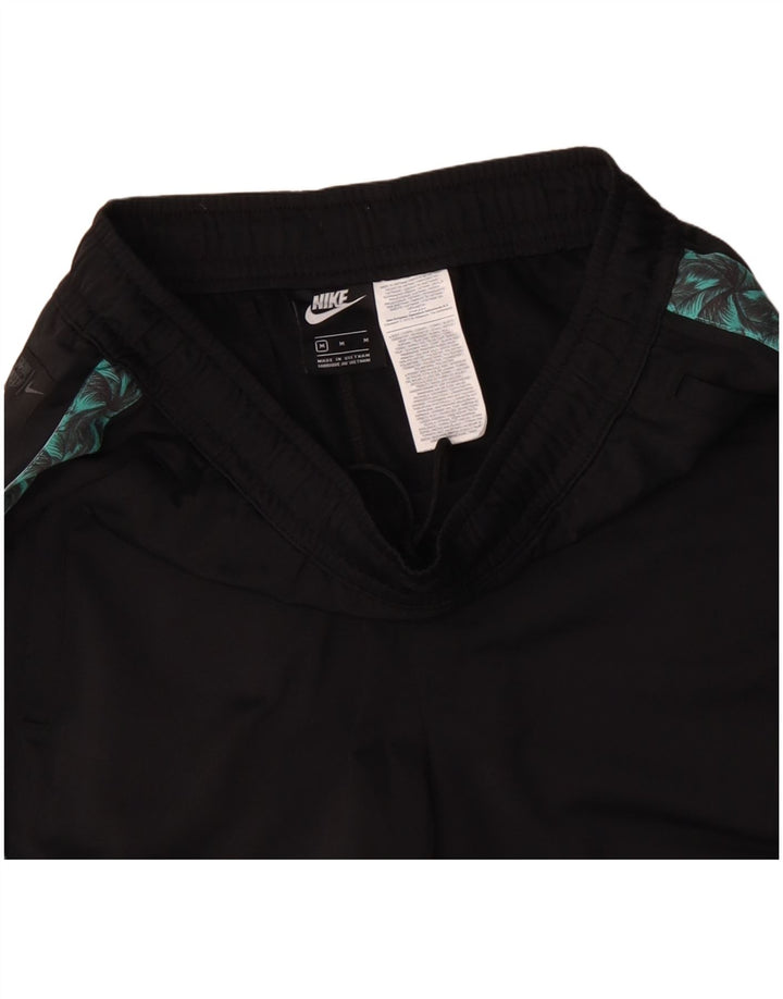 Мужские спортивные брюки NIKE с графическим рисунком, средний черный полиэстер с цветными блоками