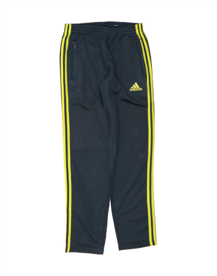 ADIDAS Mens Tracksuit Trousers UK 34/36 Small Navy Blue Polyester Vintage Adidas and Second-Hand Adidas from Messina Hembry 