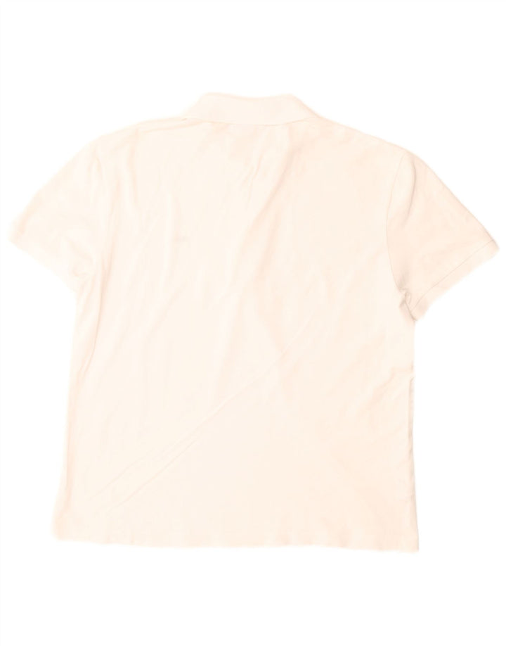 Мужская рубашка поло Lacoste Slim Fit, средний белый хлопок, хлопок