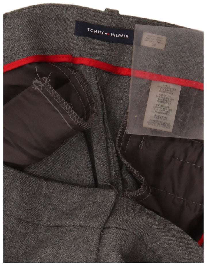 Женские узкие брюки чинос Tommy Hilfiger США 14 XL W38 L30 Серый полиэстер