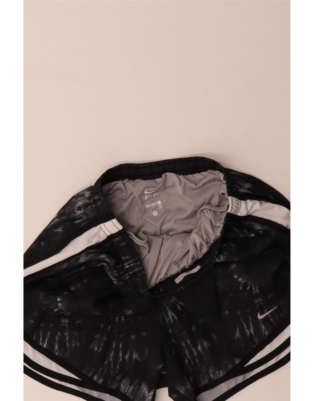 Женские спортивные шорты Nike Dri Fit UK 8, маленькие черные полиэстер тай-дай