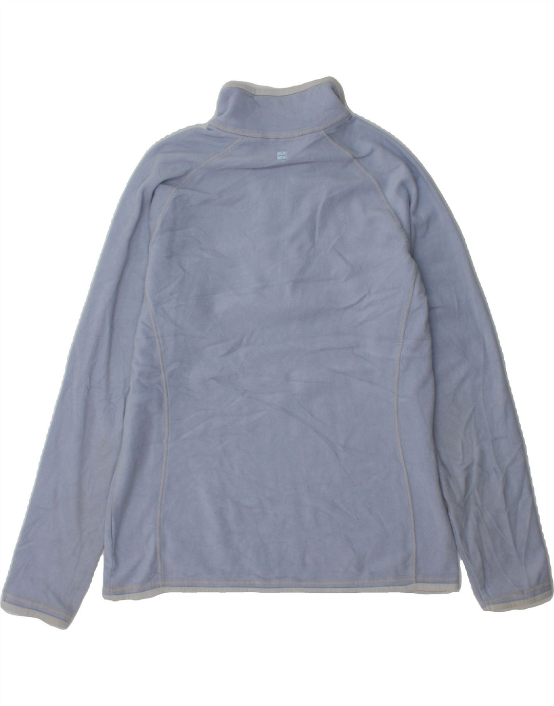 MOUNTAIN WAREHOUSE Womens Zip Neck Fleece Jumper UK 12 Medium Blue Vintage Mountain Warehouse and Second-Hand Mountain Warehouse from Messina Hembry 