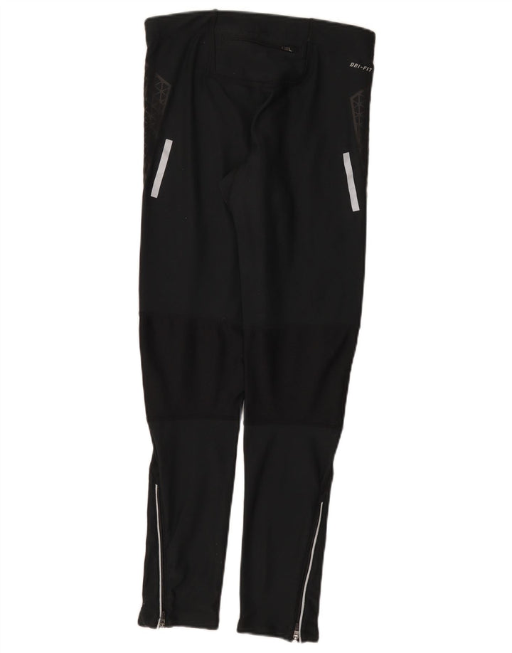 Женские леггинсы Nike Dri Fit UK 12, средний черный полиэстер