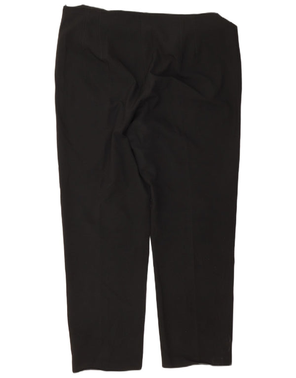 Женские прямые повседневные брюки MARKS & SPENCER UK 20 2XL W40 L30, черные