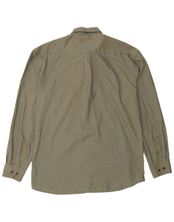 Рубашка мужская CLUB D'AMINGO, размер 39/40, средняя, зеленая в крапинку