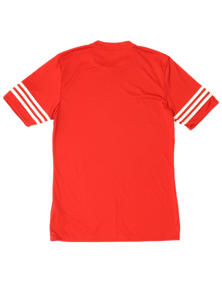 Мужская футболка Adidas Climalite, маленький красный полиэстер