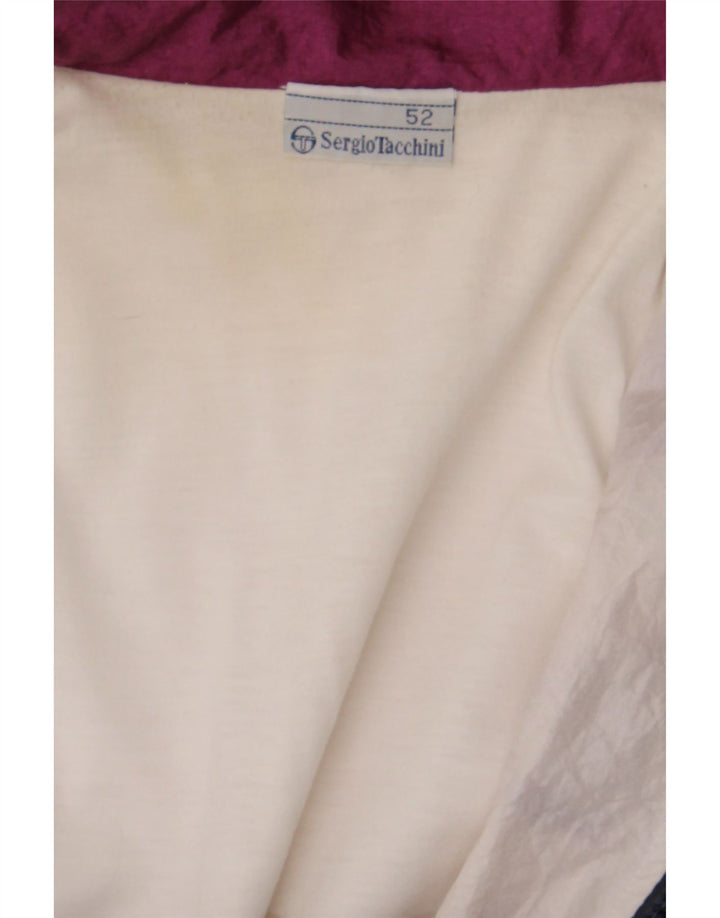 Мужской спортивный костюм Sergio Tacchini IT 52, большой темно-синий с геометрическим узором