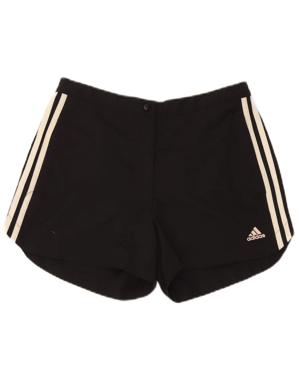 Женские повседневные шорты Adidas Climalite UK 12 Medium W28, черный полиэстер