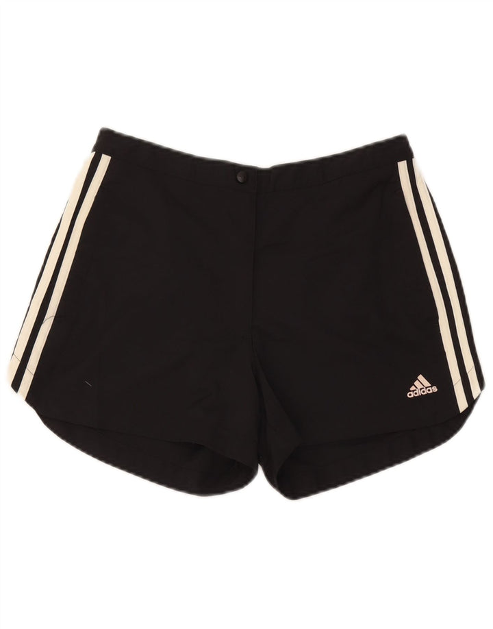 Женские повседневные шорты Adidas Climalite UK 12 Medium W28, черный полиэстер
