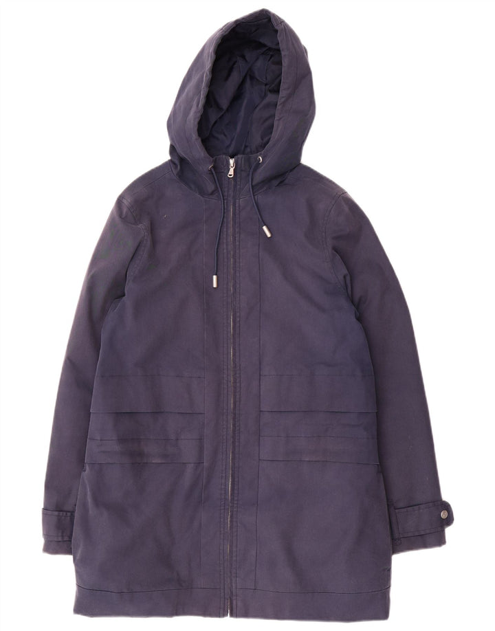 Crew Clothing Женская оверсайз-парка с капюшоном UK 10, маленькая, темно-синяя