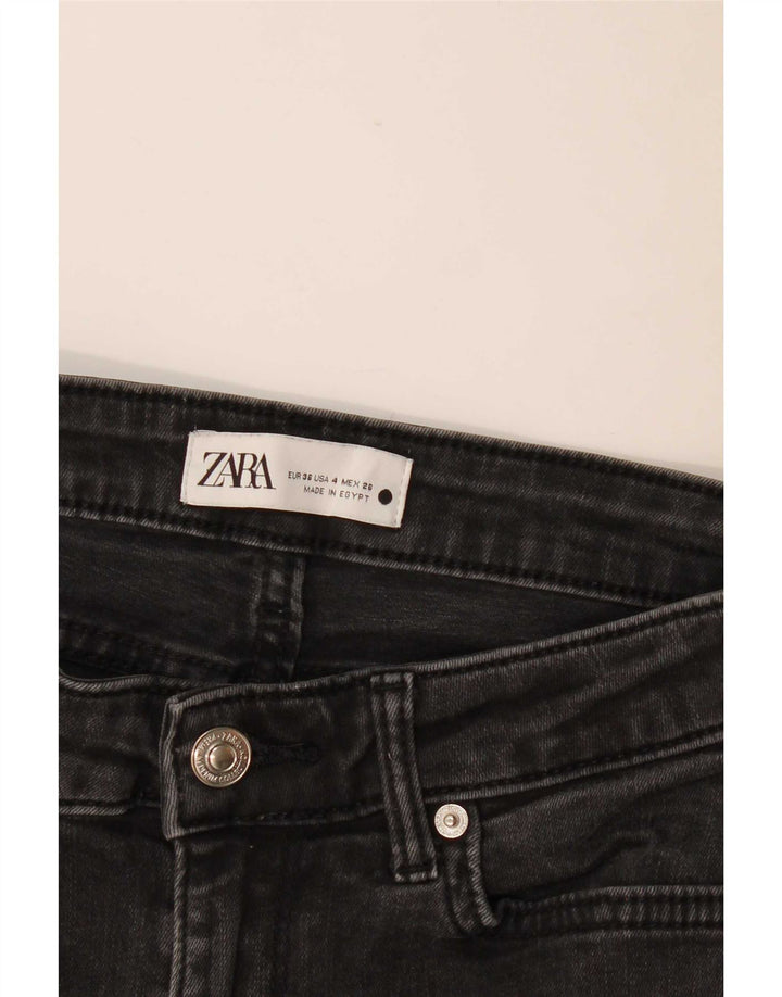 Женские расклешенные джинсы Zara EU 36 XS W26 L30 черные