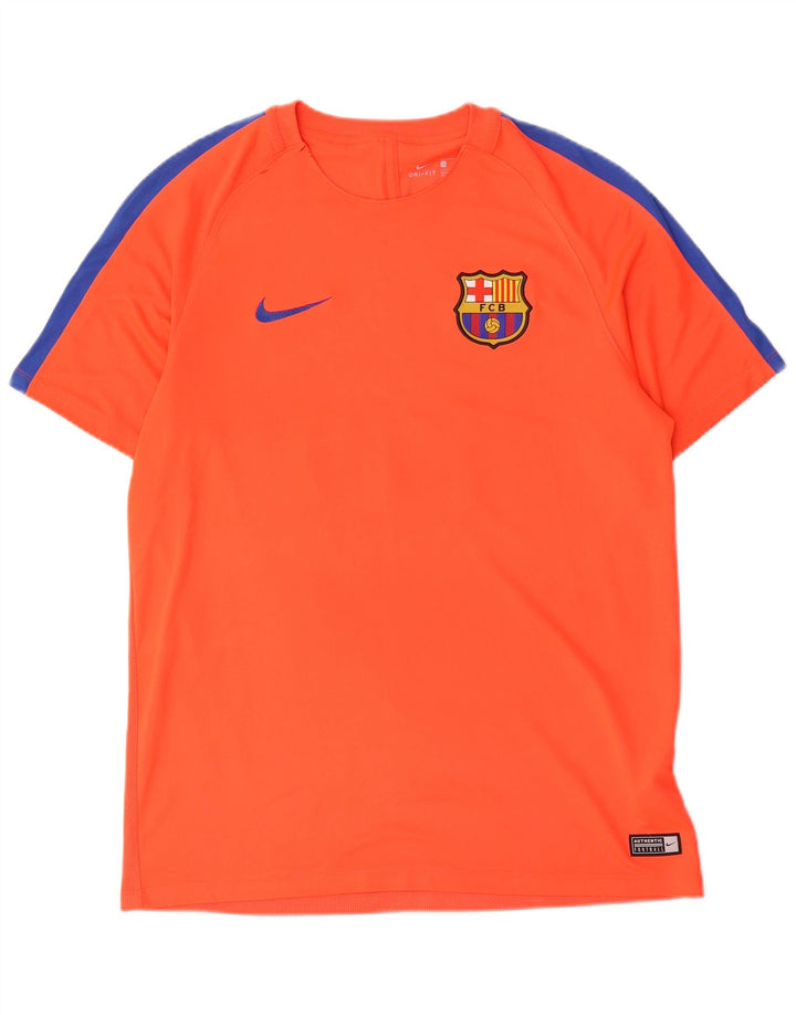Мужская футболка Nike Barcelona с графическим рисунком, большой оранжевый полиэстер с цветными блоками